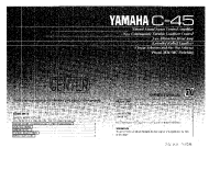 Yamaha C-45 - Owners Manual 